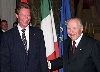 Il Presidente Ciampi con S.A.R. il Granduca Henri del Lussemburgo in visita di Stato in Italia.