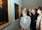 Il Presidente Ciampi in compagnia della moglie Franca visita la Mostra &quot;Amedeo Modigliani, L'Angelo dal volto severo&quot; allestita a Palazzo Reale.