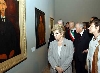 Il Presidente Ciampi in compagnia della moglie Franca visita la Mostra &quot;Amedeo Modigliani, L'Angelo dal volto severo&quot; allestita a Palazzo Reale.