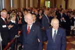 Il Presidente Ciampi con il Presidente della Repubblica Federale di Germania Johannes Rau all'interno della Ambasciata Italiana