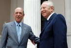 Il Presidente Ciampi accolto a Palazzo Maximos da Costas Simitis, Primo Ministro della Repubblica Ellenica.