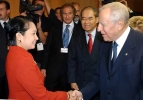 Il Presidente Ciampi con Gloria Macapagal-Arroyo, Presidente della Repubblica delle Filippine.