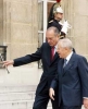 Il Presidente Ciampi con il Presidente della Repubblica Francese Jacques Chirac all'Eliseo.