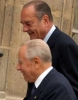 Il Presidente Ciampi con il Presidente della Repubblica Francese Jacques Chirac all'Eliseo.