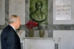 Il Presidente Ciampi visita la tomba di Giacomo Matteotti nel Cimitero di Fratta Polesine