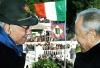 Il Presidente Ciampi ed il Gen. Luigi Poli, Presidente dell'Associazione Nazionale Combattenti della Guerra di Liberazione, al Sacrario, per la celebrazione del 60&#176; anniversario della prima battaglia combattuta dal rinnovato Esercito Italiano.