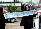 Il saluto al Presidente Ciampi dei cittadini al passaggio del Corteo.