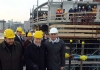 Il Presidente Ciampi, nella foto con il Sindaco di Milano Gabriele Albertini ed il Sen. Riccardo Decorato, durante la visita ai cantieri della Scala.