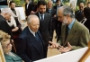 Il Presidente Ciampi con l'architetto Renzo Piano ed il Governatore della Liguria Giovanni Biasotti, durante la visita allo studio -laboratorio di Punta Nava.