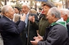 Il Presidente Ciampi, con alcuni partigiani durante la breve passeggiata in citt&#224;.
