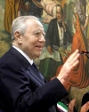 Il Presidente Ciampi durante il suo intervento al Teatro Cavour.
