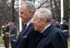 I Presidenti della Repubblica Italiana e di Estonia Carlo Azeglio Ciampi e Arnold Ruutel all'arrivo al Palazzo Presidenziale di Kadriorg.