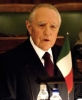 Il Presidente Ciampi durante il suo intervento al Parlamento lettone.