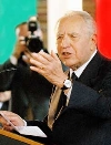 Il Presidente Ciampi a Palazzo Gotico, durante il suo intervento.