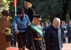 Il Presidente della Ciampi con la moglie Franca accolti dalle LL.MM. il Re Harald V e la Regina Sonja di Norvegia al Palazzo Reale.