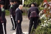 Il Presidente Ciampi, durante la deposizione di una corona al Monumento Nazionale