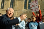 Il Presidente Ciampi al suo arrivo nella citt&#224; toscana.