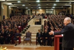 Il Presidente Ciampi, durante il suo intervento all'Auditorium della Libera Universit&#224; di Kore