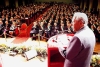 Il Presidente Ciampi durante il suo intervento al Teatro Augusteo