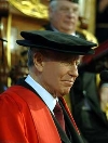 Il Presidente Ciampi, allo Sheldonian Theatre dove ha ricevuto la Laurea in Diritto civile.