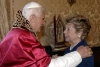 Sua Santit&#224; Benedetto XVI con la Signora Franca Ciampi.