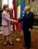 Il Presidente Ciampi accoglie Vaira Viche-Freiberga, Presidente della Repubblica di Lettonia