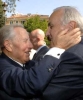 L'affettuoso incontro del Presidente Ciampi con Silvio Novembre, collaboratore di Giorgio Ambrosoli, Medaglia d'Oro al Valor Civile, a Villa Paganini, in occasione della visita alla citt&#224; di Roma