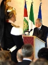 Il Presidente Ciampi durante il suo intervento.