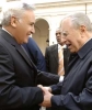 Il Presidente Ciampi accoglie all'arrivo il Presidente dello Stato d'Israele Moshe Katsav.