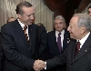 Il Presidente Ciampi con il Primo Ministro della Repubblica di Turchia, Recep Tayyip Erdogan.