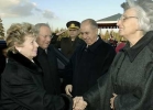 Il Presidente Ciampi e la moglie Franca accolti dal Presidente della Repubblica di Turchia Ahmet Necdet Sezer e dalla moglie Semra, a Palazzo Presidenziale.