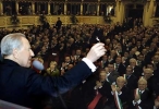 Il Presidente Ciampi al Teatro Ponchielli, in occasione dell'incontro con le Autorit&#224; istituzionali, civili, militari religiose ed i Sindaci della Provincia.