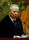Il Presidente Ciampi durante il  suo Intervento al Teatro Ponchielli.