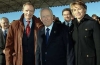 Il Presidente Ciampi con Jean Claude Killy e Manuela Di Centa, in occasione della cerimonia ufficiale di inizio del Viaggio della Fiamma Olimpica in Italia.