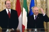 Il Presidente Ciampi con Sua Altezza il Principe Alberto II di Monaco al termine dell'incontro con i giornalisti