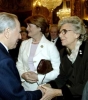 Il Presidente Ciampi, nella foto con Emilia Carulli e Anna Cascella, premiate in occasione della cerimonia di consegna dei diplomi di benemerenza di Prima Classe con Medaglia d'Oro.