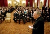 Il Presidente Ciampi durante il suo intervento in occasione della ricorrenza del &quot;Giorno della Memoria&quot;.