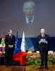 Il Presidente Ciampi, a fianco il Presidente del CIO Jacques Rogge, rivolge il suo indirizzo di saluto ai componenti del Comitato Olimpico Internazionale.