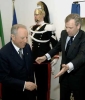 Il Presidente Ciampi con il Segretario Generale della NATO,Jaap de Hoop Scheffer, in occasione della celebrazione del 40&#176;anniversario  dell'insediamento a Roma del NATO Defense College.