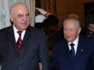 Il Presidente Ciampi accoglie nel suo studio Alferd Moisiu, Presidente della Repubblica di Albania.