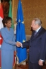 Il Presidente Ciampi con la Signora Michaelle Jean, Governatore del Canada, al Quirinale