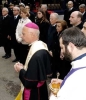 Il Presidente Ciampi durante la cerimonia di scoprimento di una stele e della commemorazione del Capo Dipartimento del SISMI, M.O.V.M. Nicola Calipari