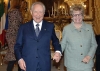 Il Presidente Ciampi con la moglie Franca, in occasione della celebrazione della &quot;Festa della Donna&quot;.