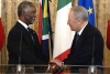 Il Presidente Ciampi con il Presidente della Repubblica del Sud Africa, Thabo Mbeki, in visita di Stato in Italia