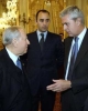 Il Presidente Ciampi con Marco Tronchetti Provera, Presidente del Gruppo Telecom Italia e Moroello Diaz della Vittoria Pallavicini, Presidente dell'Associazione Dimore Storiche Italiane(Sezione Lazio).