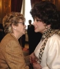 La Signora Franca Pilla Ciampi con Gina Lollobrigida, in occasione dell'incontro con i candidati ai Premi David di Donatello 2006.