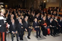 Un momento della cerimonia celebrativa del 50&#176; anniversario di attivit&#224; della Corte Costituzionale alla presenza del Presidente della Repubblica Carlo Azeglio Ciampi