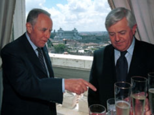 Incontro e successiva colazione in onore del Presidente della Repubblica di Slovenia, S.E. il Signor Milan Kucan. Roma, 14 luglio 2000