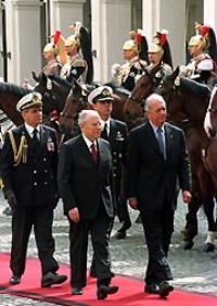 Visita ufficiale del Presidente della Repubblica del Cile e della Signora Lagos - Palazzo del Quirinale, 28 febbraio 2002