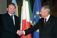Visita ufficiale del Presidente dell'Ucraina Leonid Kuchma. Palazzo del Quirinale, 26 novembre 2002